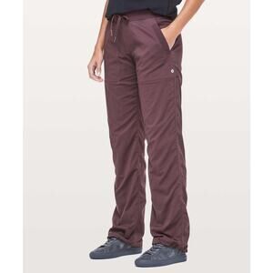 Lululemon Dance Studio Pants Women's Size 4 Red High Rise Adjustable Waist